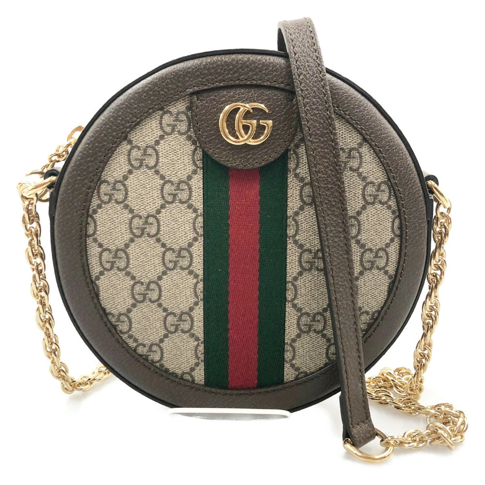 Gucci Ophidia GG Round Chain Shoulder Bag